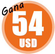 gana 54 USD