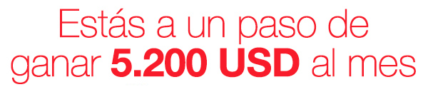 Usted está a un paso de ganar 5.200 USD