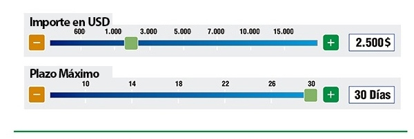 Elige tu Plazo e Importe en USD